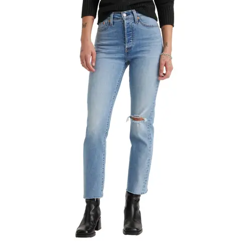 LEVIS - Jeans Mujer Wedgie Straight Celeste