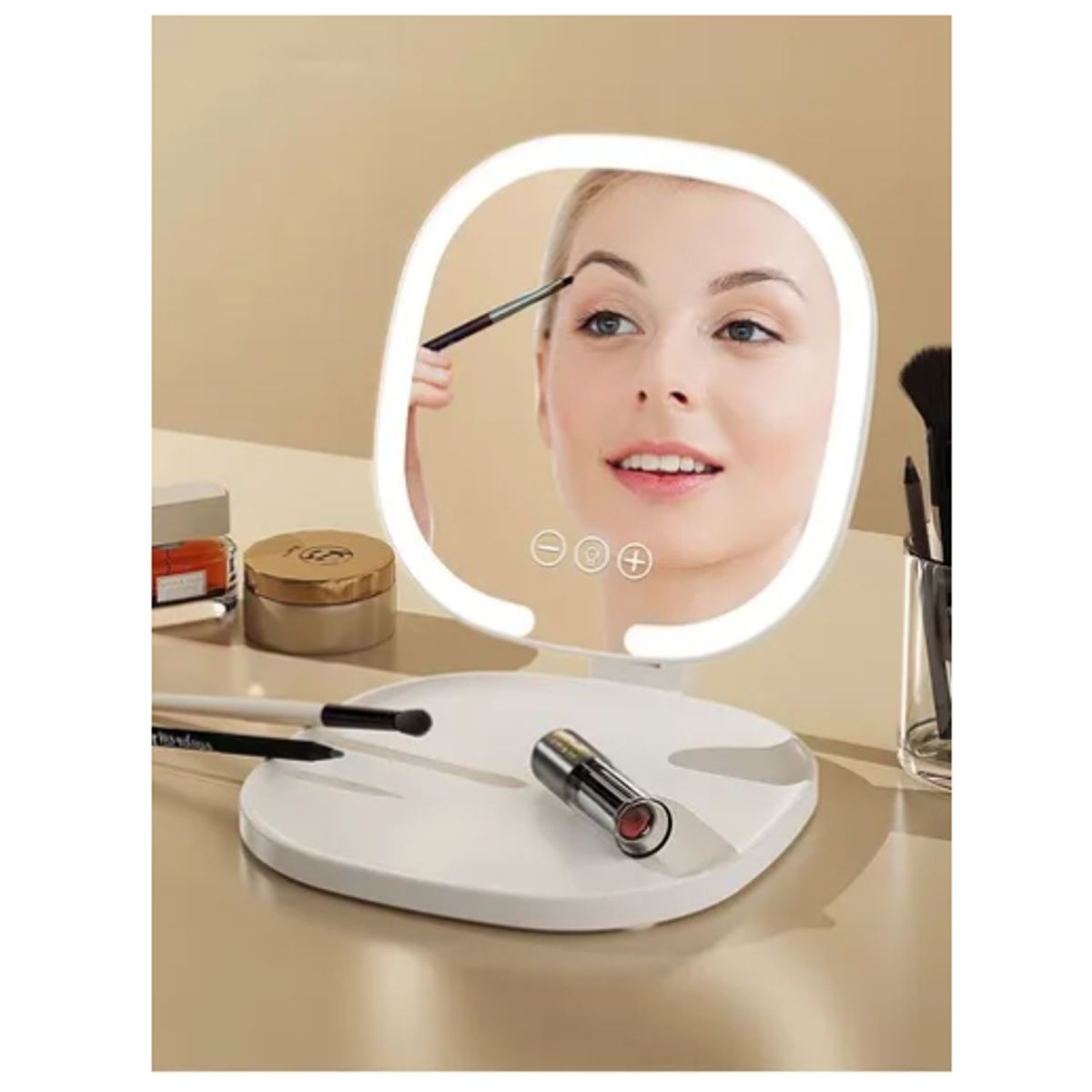 GENERICO - Espejo Tactil Portatil Para Maquillaje Con Luz Led…