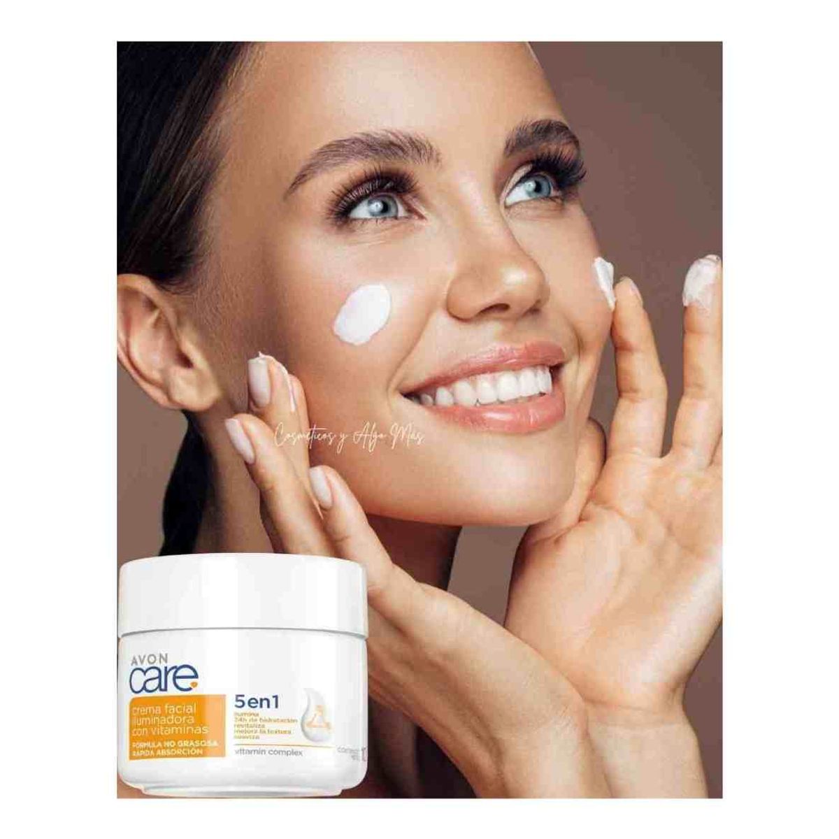 AVON - Crema facial hidratante vitaminada 5 en 1