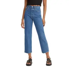 LEVIS - Jeans Mujer Ribcage Straight Ankle Celeste