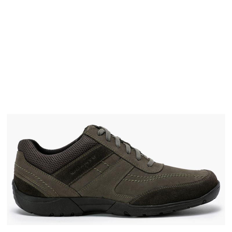 GUANTE - Zapato Casual Hombre Cuero Gris Guante