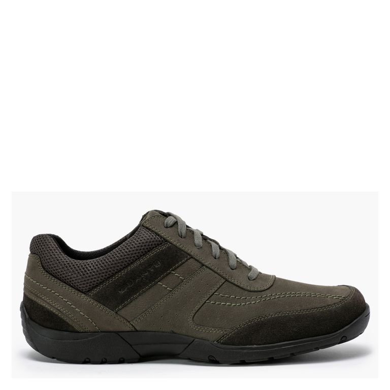 Zapato Casual Hombre Cuero Gris