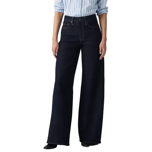 LEVIS - Jeans Mujer 728 Hr Wide Leg Azul