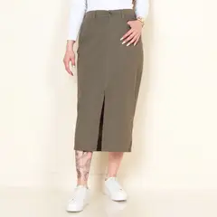 WADOS - FALDA CARGO SOLIDO PRETINA BASICA 1 BOTON