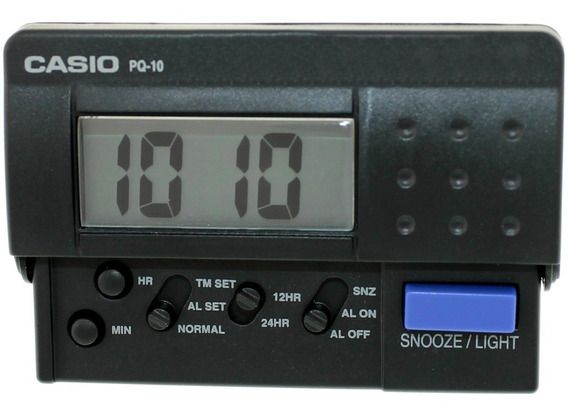 Reloj Despertador Pq-10-1 Negro TALLA UNICA