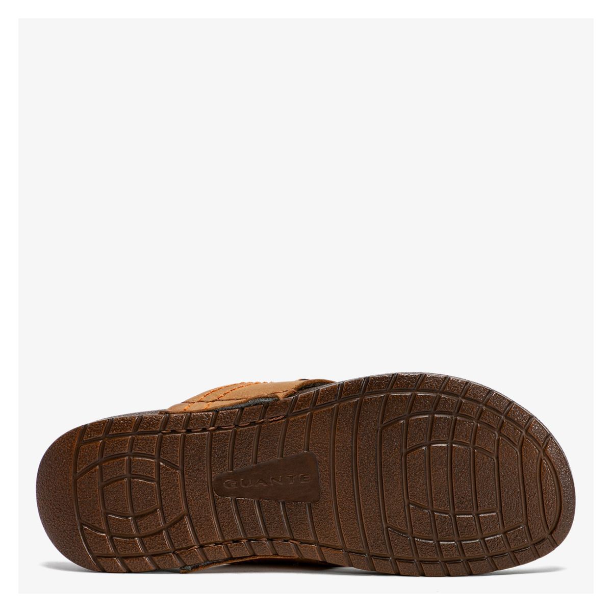 GUANTE - Sandalia Hombre Cuero Café Guante