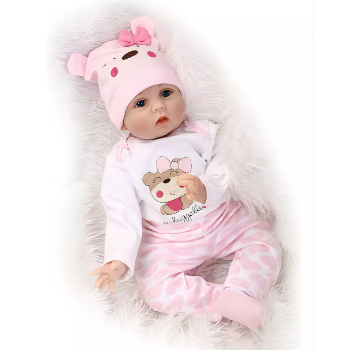 GENERICO - Muñeca Npk Bebé Reborn 55cm Cuerpo Completo Silicona