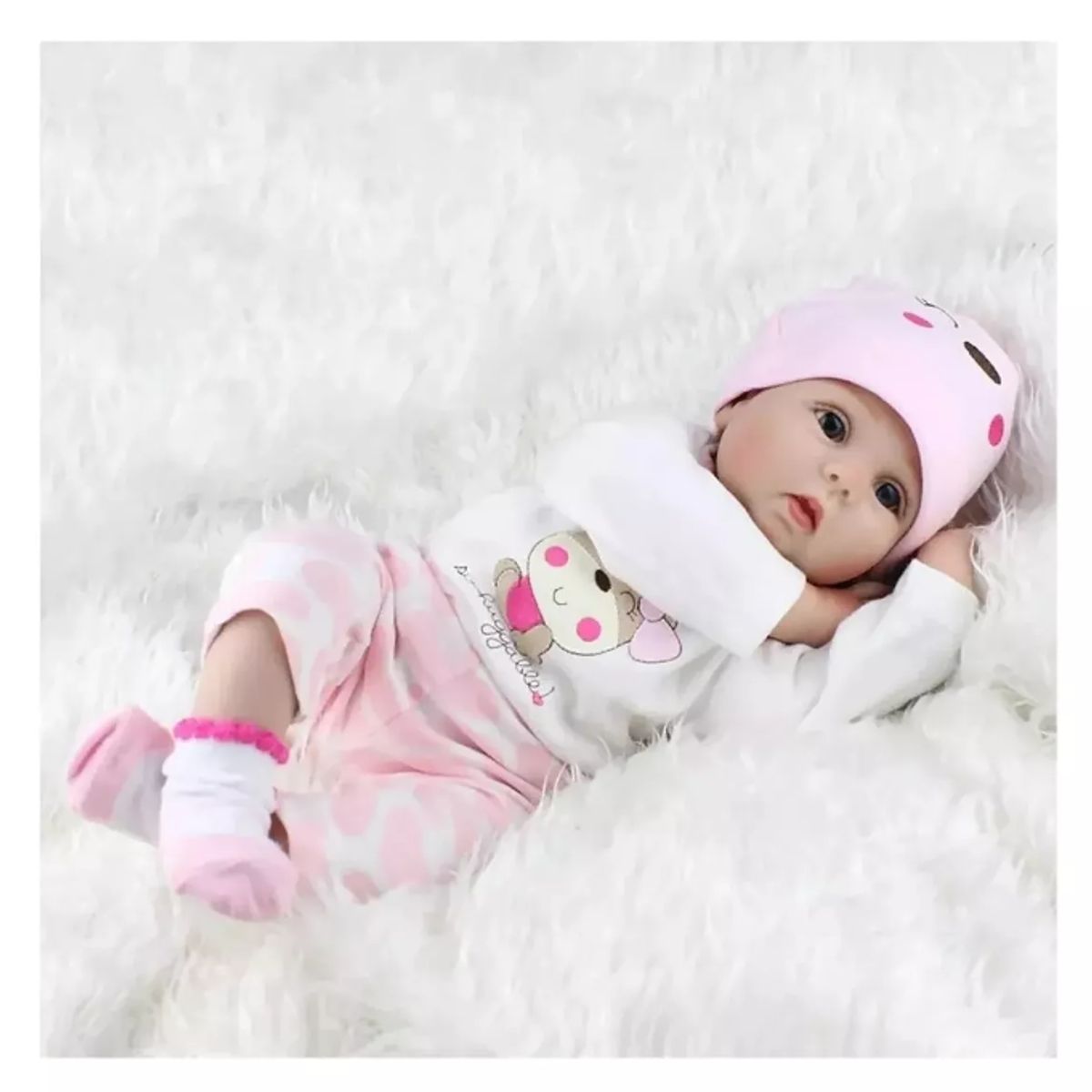 GENERICO - Muñeca Npk Bebé Reborn 55cm Cuerpo Completo Silicona