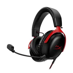 HYPERX - Cloud III Audífonos Gamer 35mm y USB con Micrófono Negro-Rojo