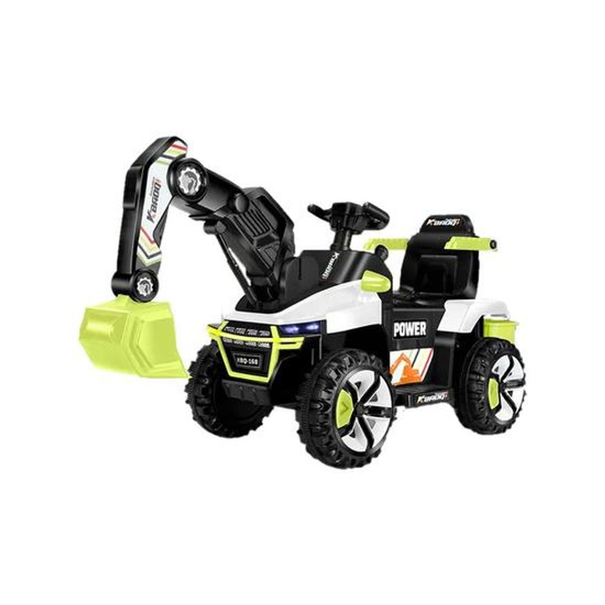GENERICO - Coche juguete eléctrico niños excavadora música bluetooth mu