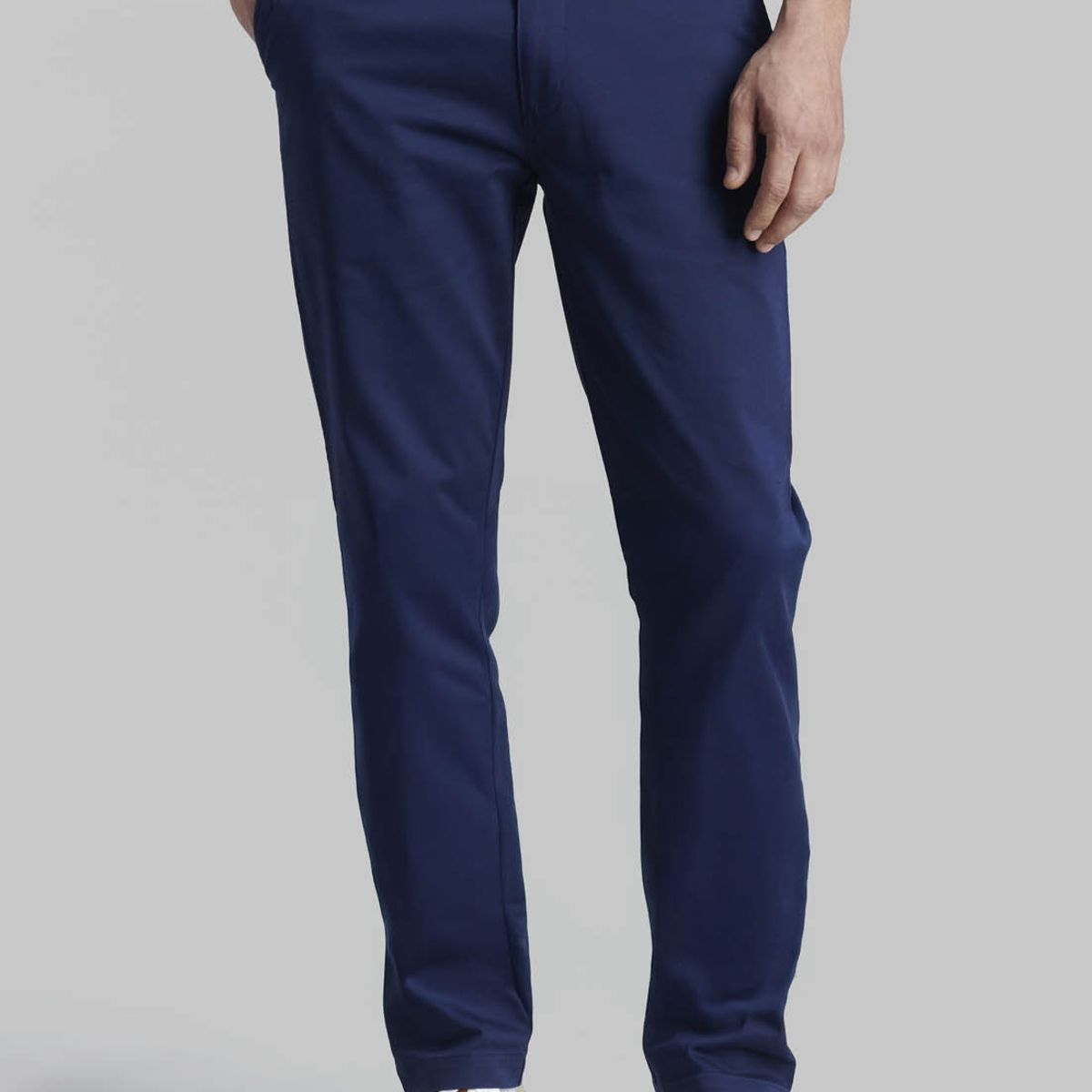FEROUCH - Pantalón Twill Slim /33 Azul Ferouch