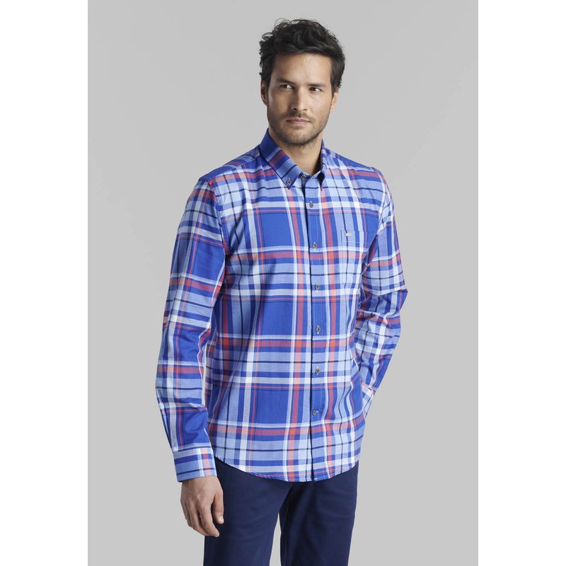 FEROUCH - Camisa Long Beach Azul Ferouch