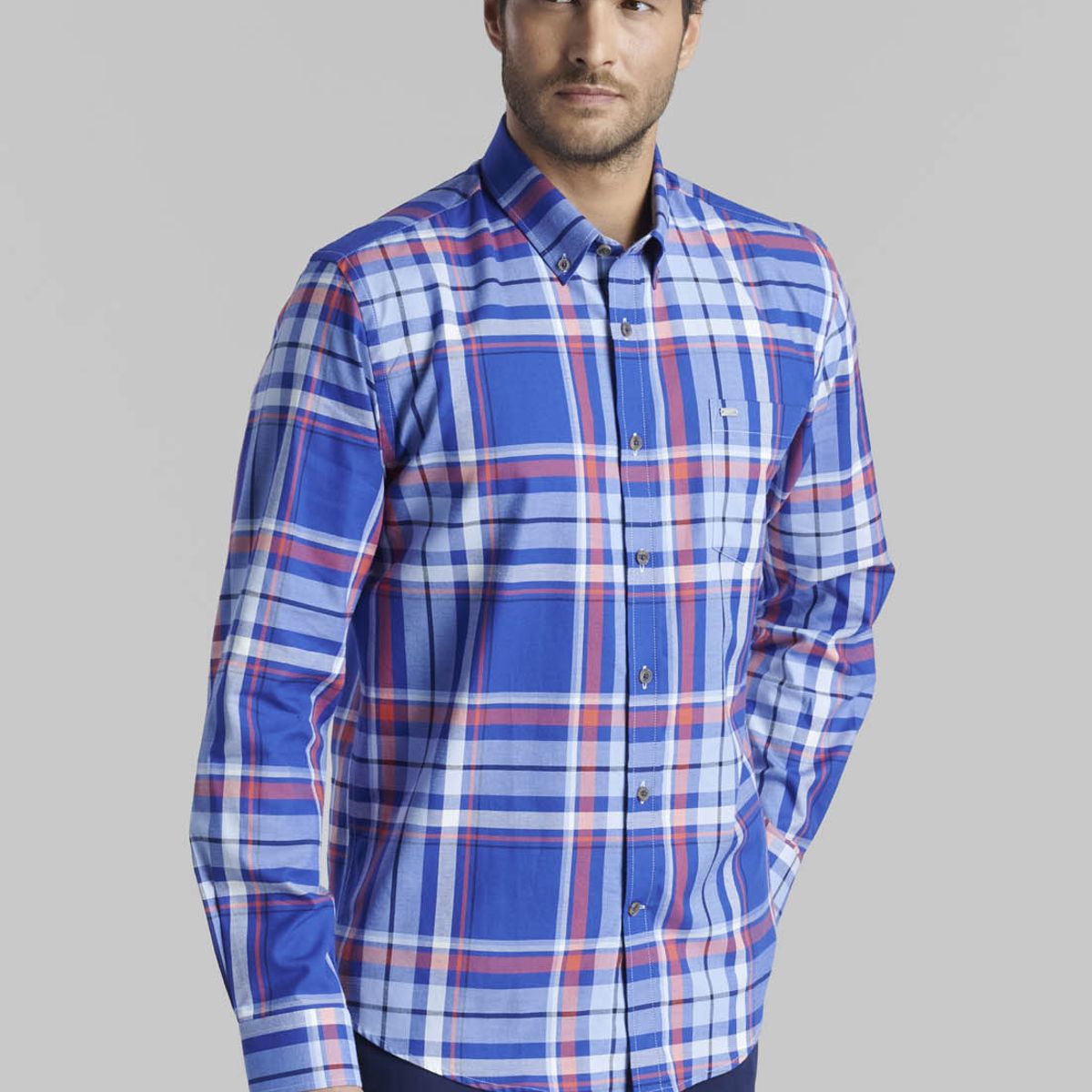 FEROUCH - Camisa Long Beach Azul Ferouch