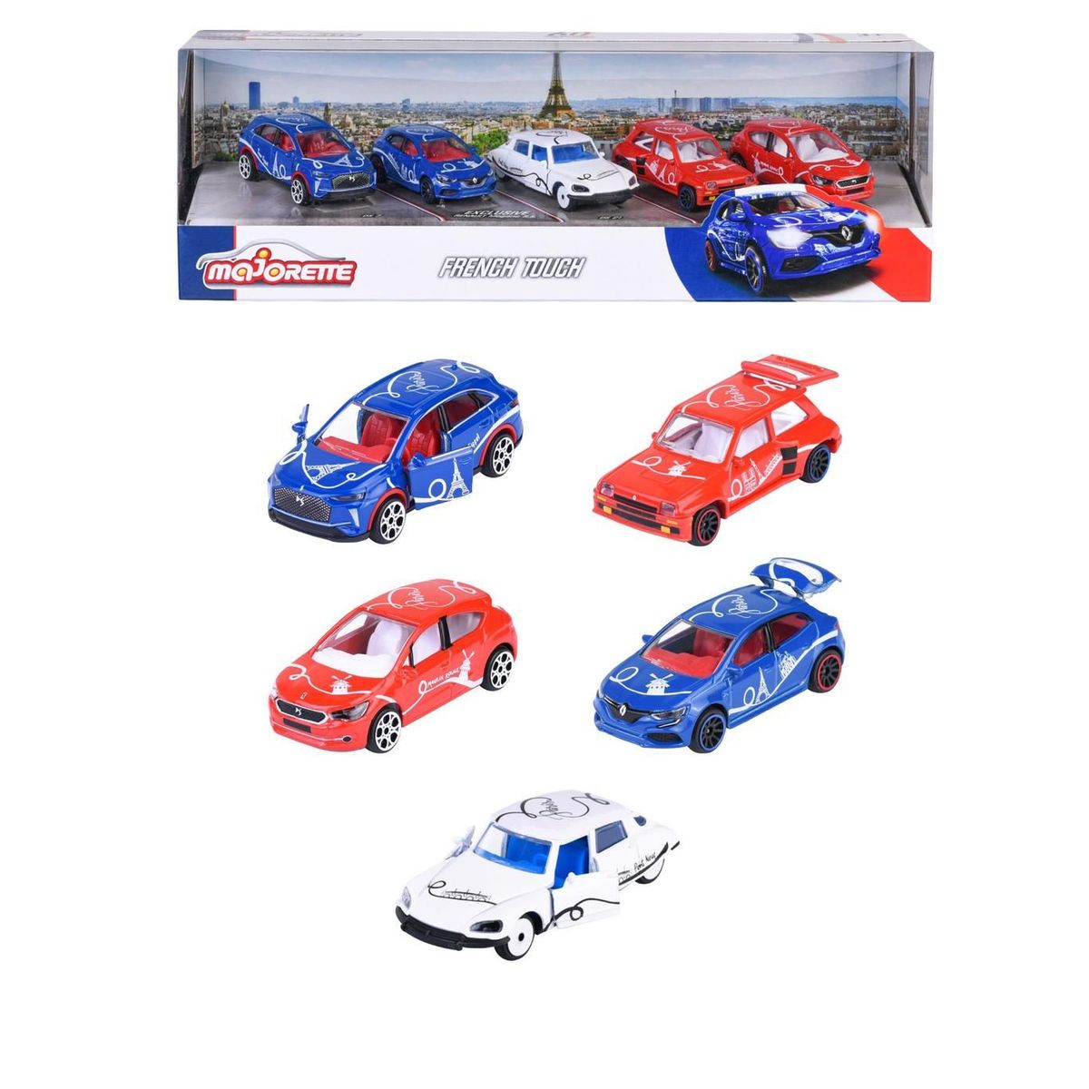 MAJORETTE - Set 5 Autos Clásicos French Touch Majorette