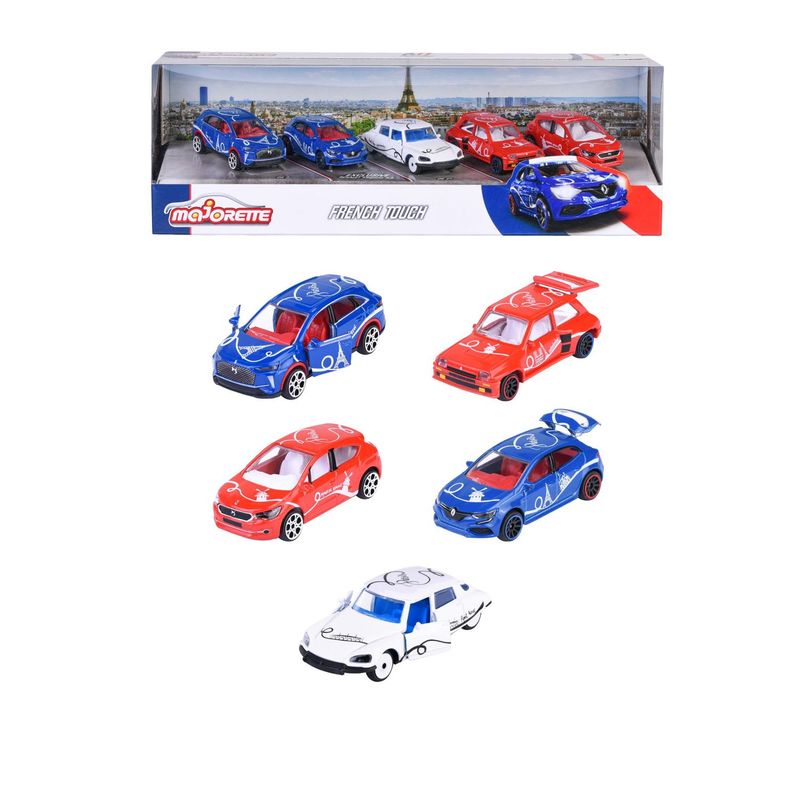 MAJORETTE - Set 5 Autos Clásicos French Touch Majorette