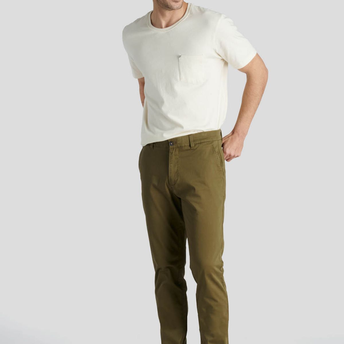 NEW MAN - Pantalón Bagneaux Slim Heritage Verde New Man