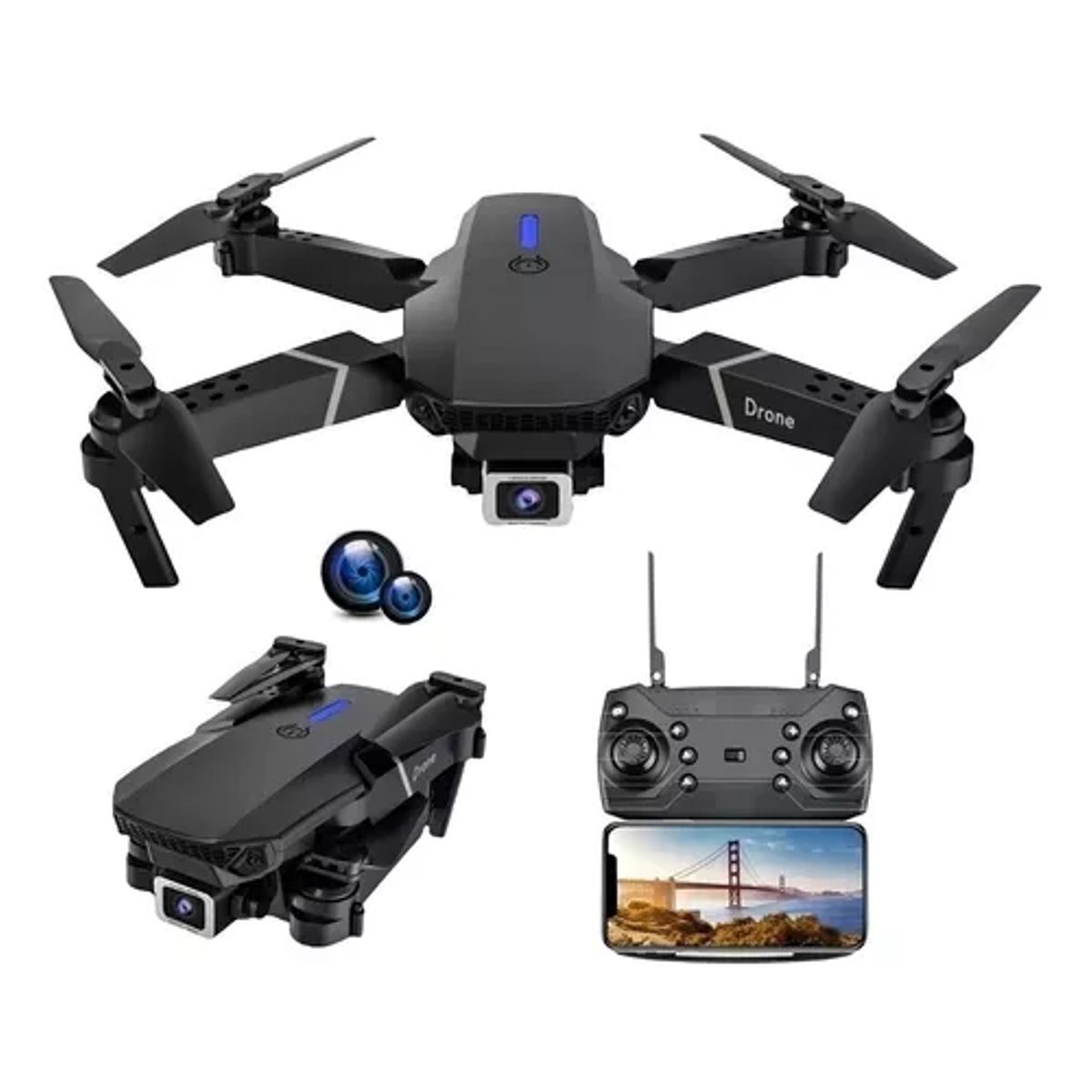 GENERICO - Película fotográfica full HD de dron profesional 4K
