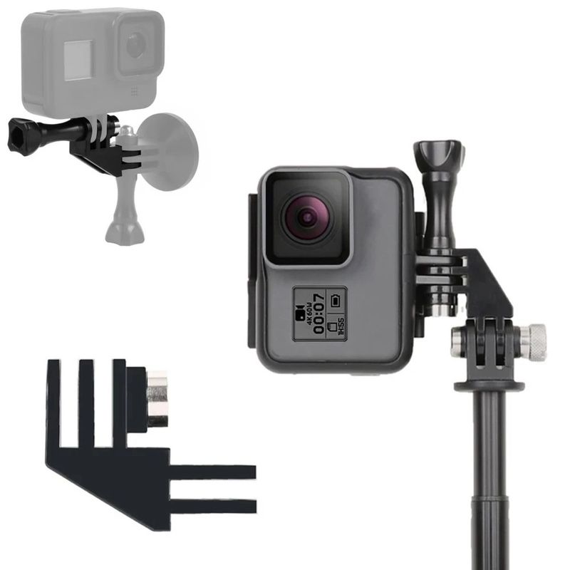 SHOOT - Adaptador Montaje 90° para GoPro DJI Osmo y Otras Cámaras