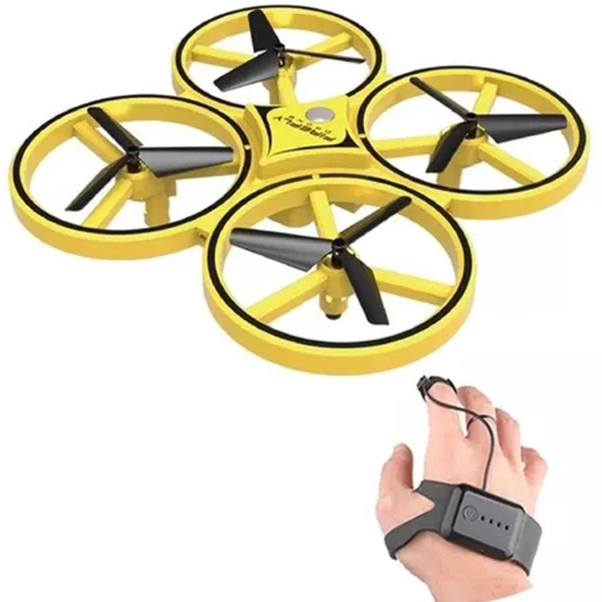 GENERICO - Drone Luciérnaga Control Remoto Color Amarillo