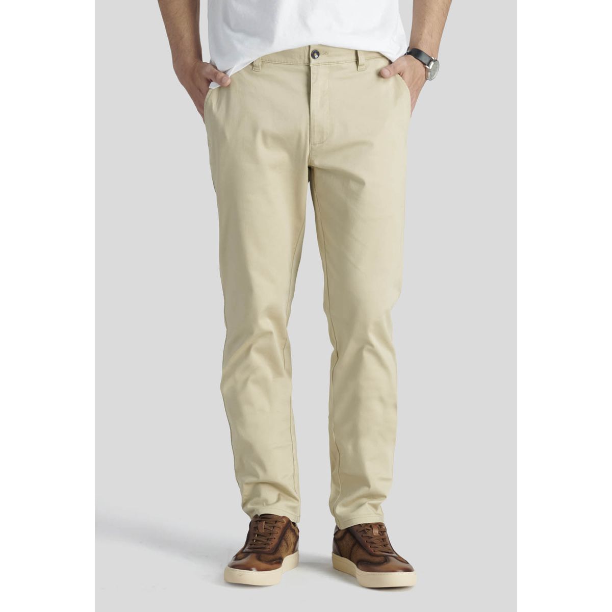 NEW MAN - Pantalón Bagneaux Slim Heritage Beige New Man