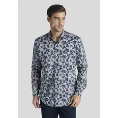 NEW MAN - Camisa Newport Avant-Garde Azul