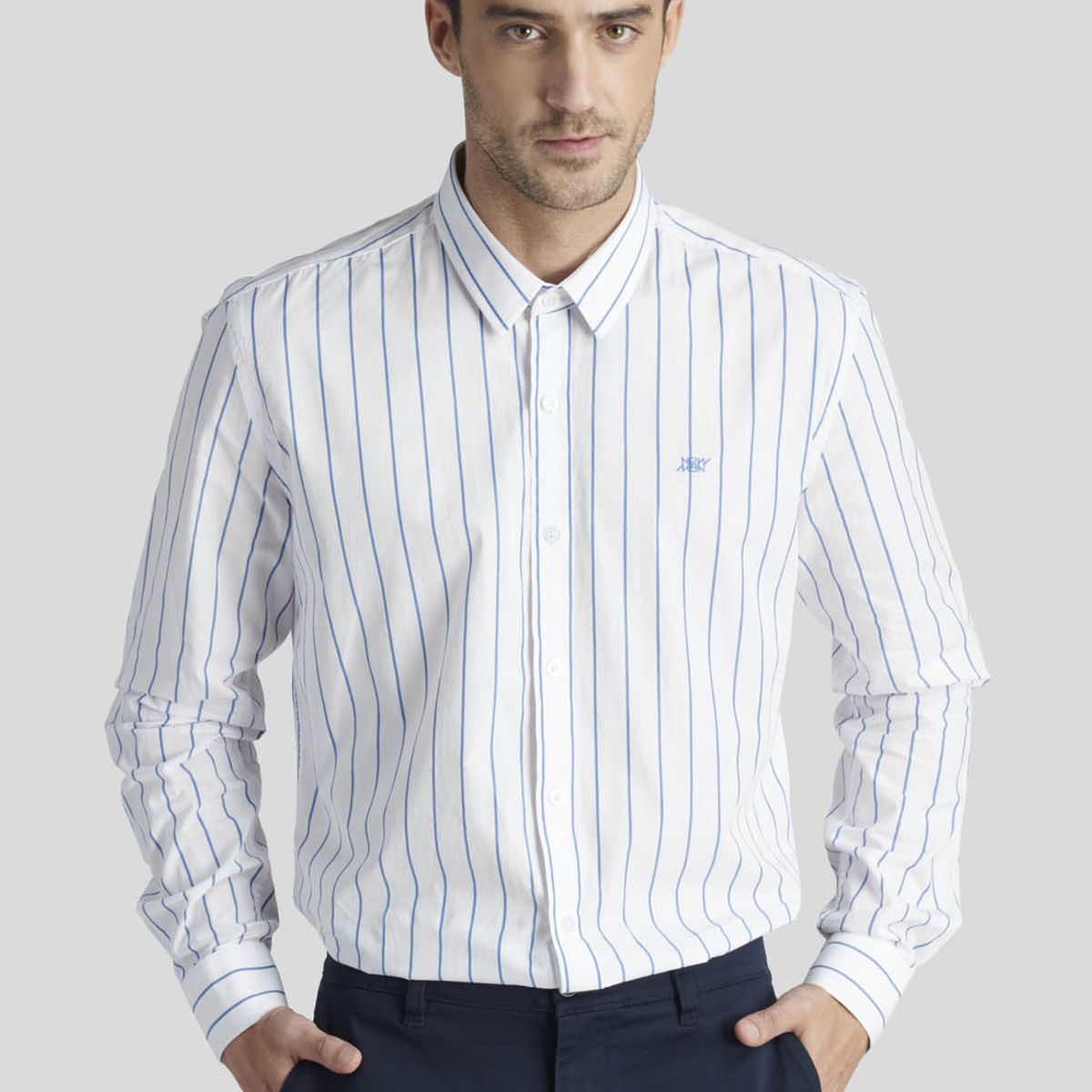 NEW MAN - Camisa Vilna Heritage Azul New Man