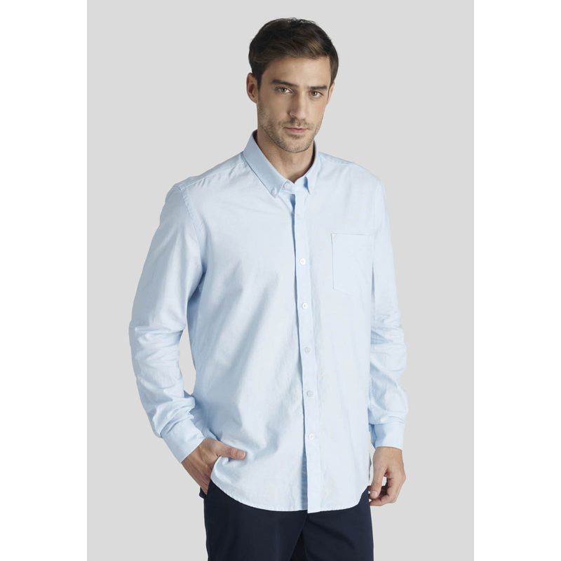 NEW MAN - Camisa Exeter Heritage Celeste New Man