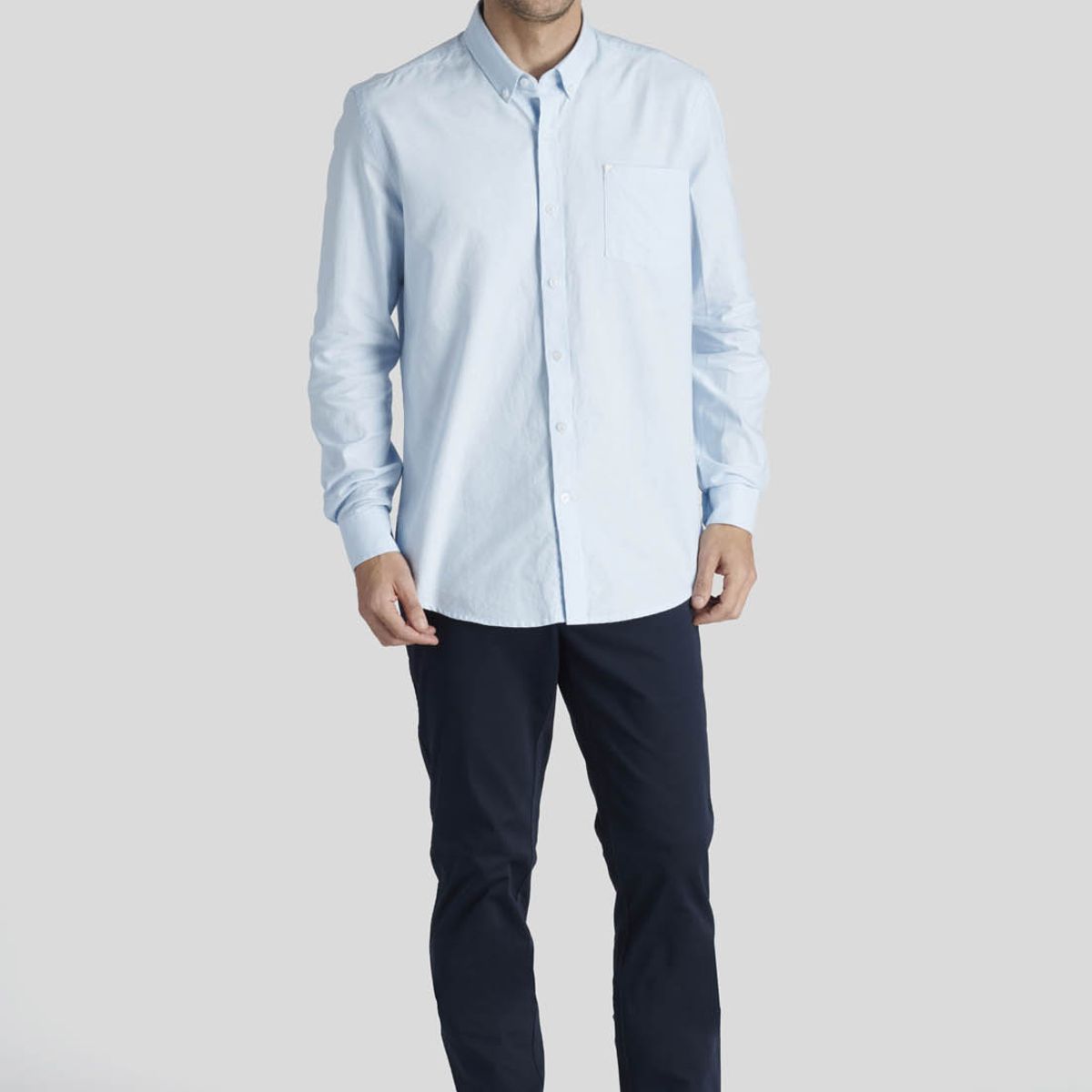 NEW MAN - Camisa Exeter Heritage Celeste New Man