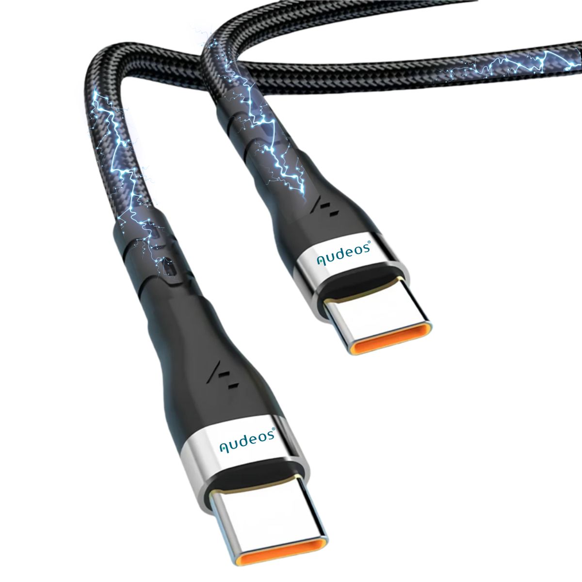 GENERICO - Cable Usb C Carga Rapida Y Datos Reforzado 120w 5a 1 Metro Negro