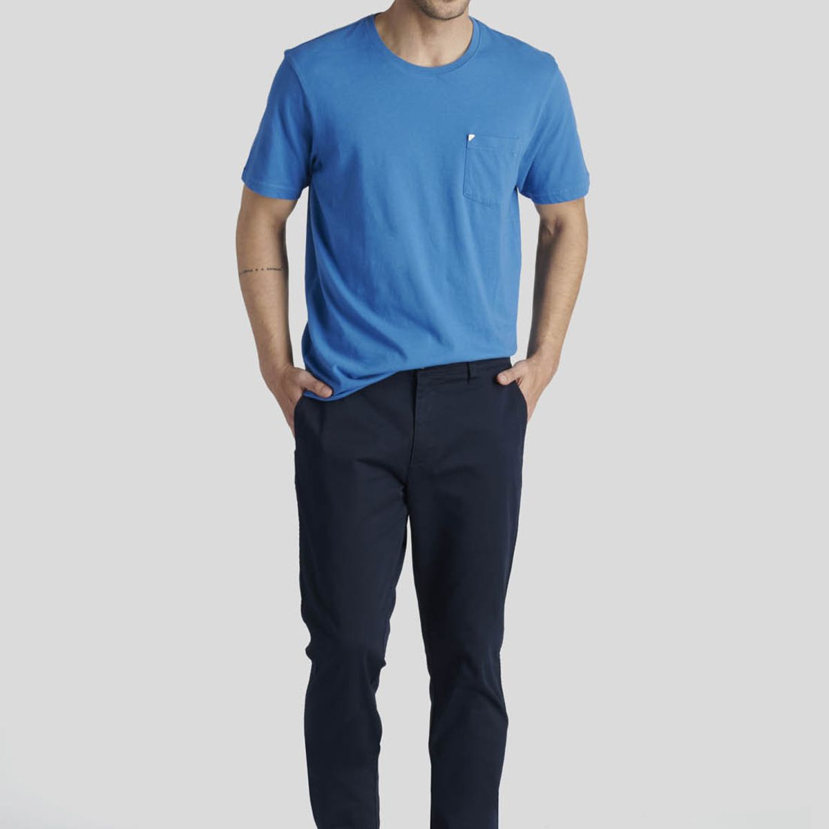 NEW MAN - Pantalón Bagneaux Slim Heritage Azul New Man