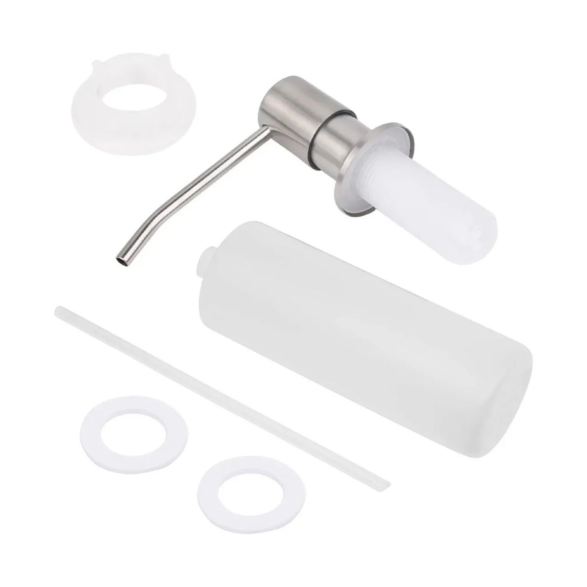 GENERICO - Dispensador Para Jabón Lavaplato De 500ml Plata