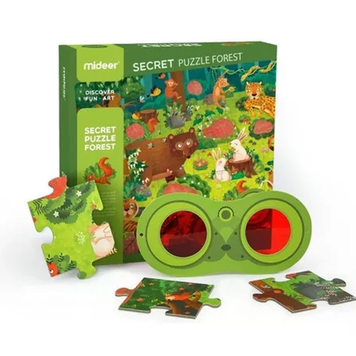 GENERICO - Puzzle El bosque secreto Mideer rompecabezas color verde