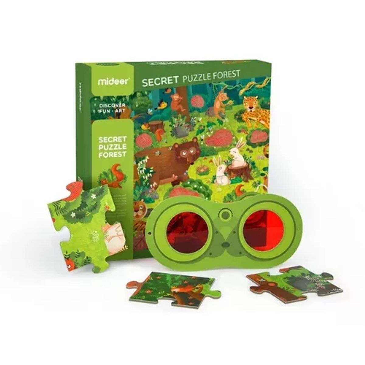 GENERICO - Puzzle El bosque secreto Mideer rompecabezas color verde