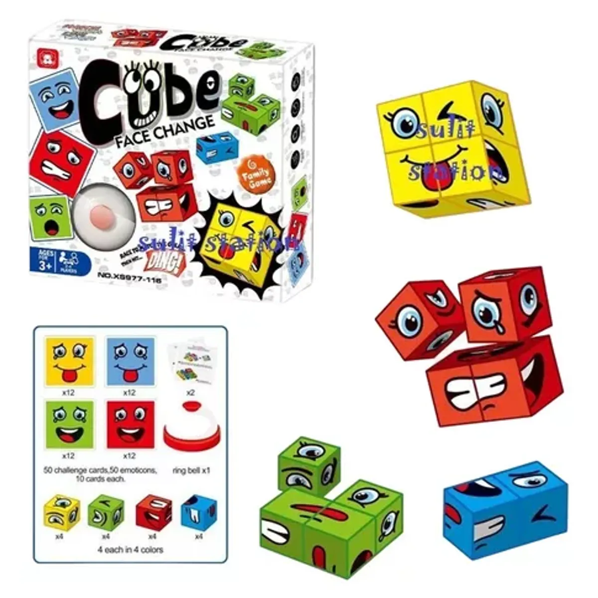 GENERICO - Puzzle expresiones ccampana juguete didáctico color blanco