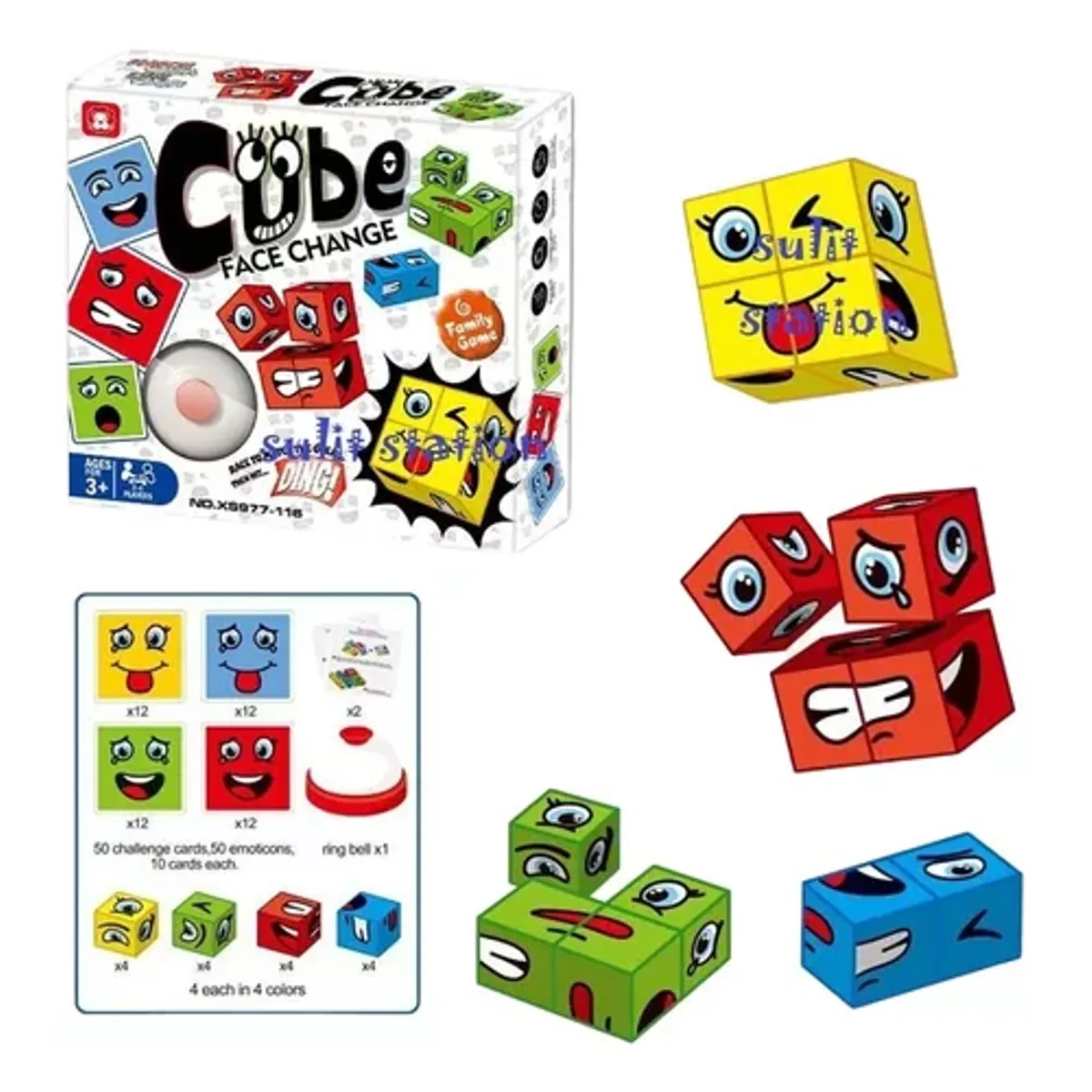 GENERICO - Puzzle expresiones ccampana juguete didáctico color blanco