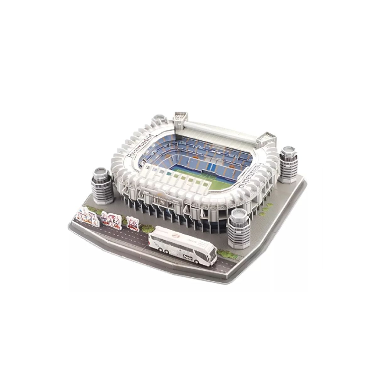 GENERICO - Puzzle 3d estadio santiago bernabéu real madrid multicolor