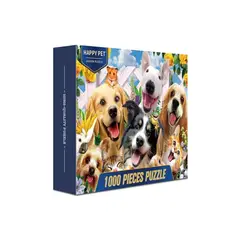 GENERICO - Rompecabezas x lindos perros multicolor