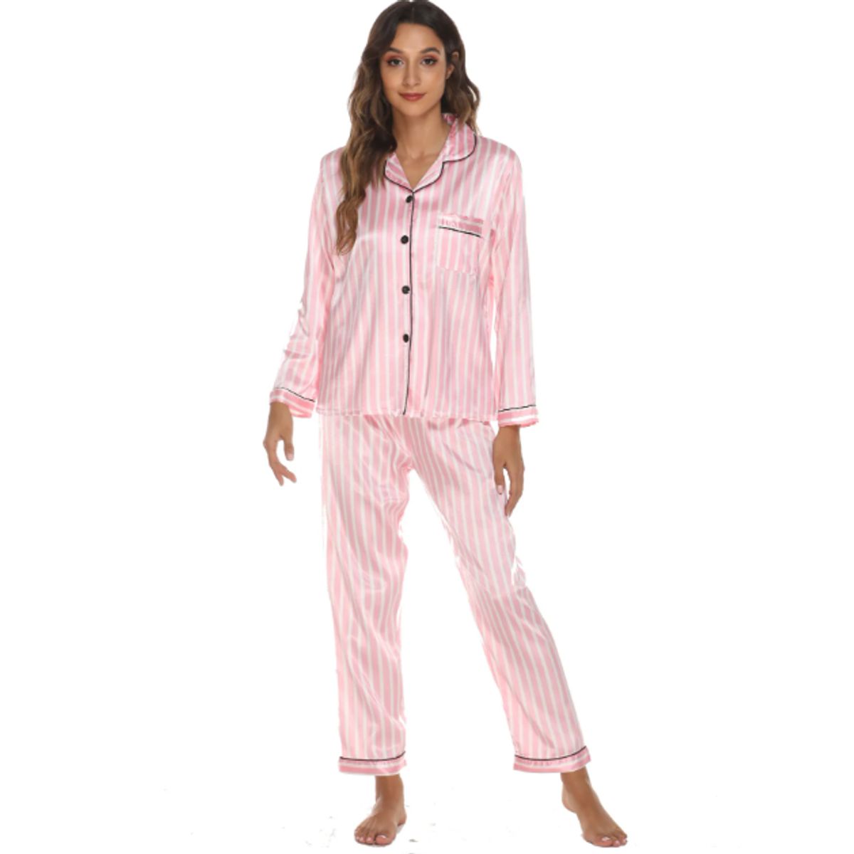 VELVET - Conjunto De Pijama Largo Rose Glaseado Mujer
