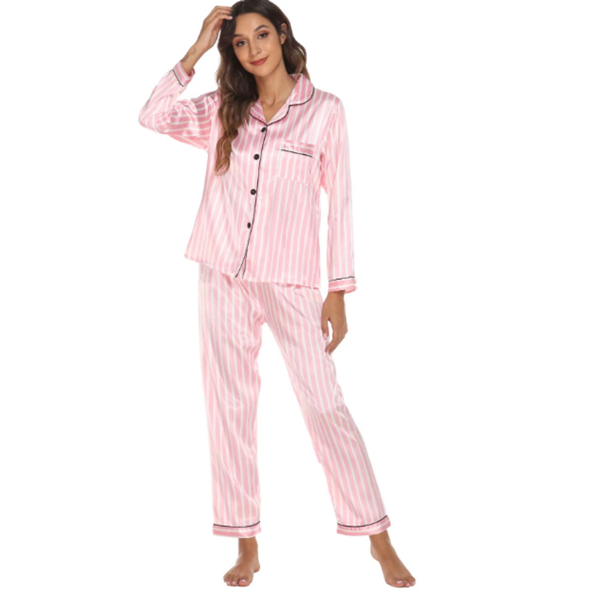 VELVET - Conjunto De Pijama Largo Rose Glaseado Mujer