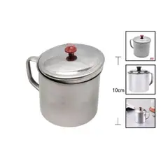 GENERICO - Tazon De Metal 10 Cm Acero Inoxidable