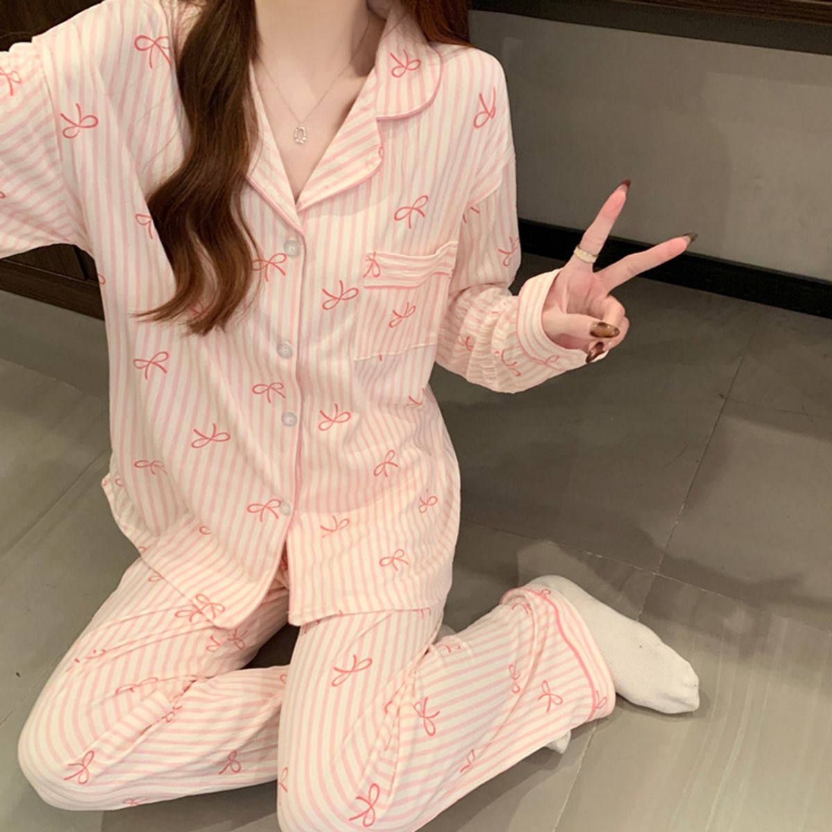 VELVET - Pijama Martina Rosado Polar Mujer