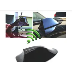 GENERICO - Antena Tipo Tiburón + Transmisor Fm Am Radio Auto Karvas