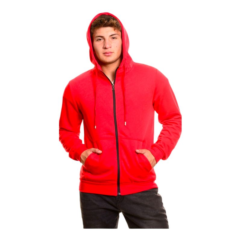 HERIEL - Polerón Hombre Interior Polar Cierre-Gorro