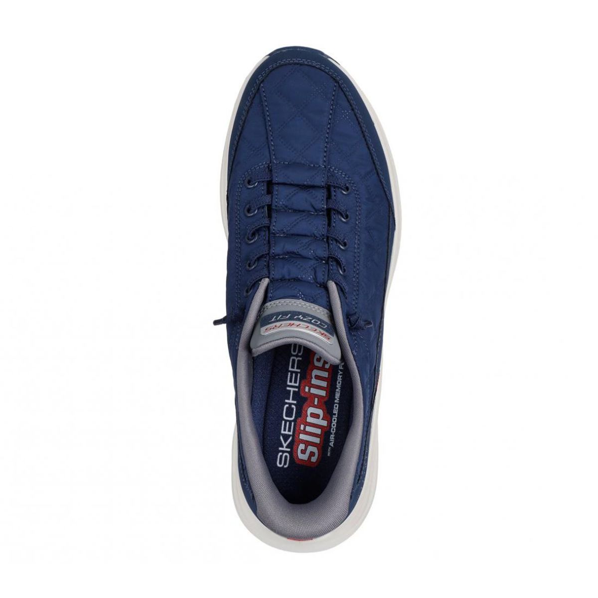 SKECHERS - Zapatillas Hombre Slipins Contour Foam Cozy Fit Azul Skechers