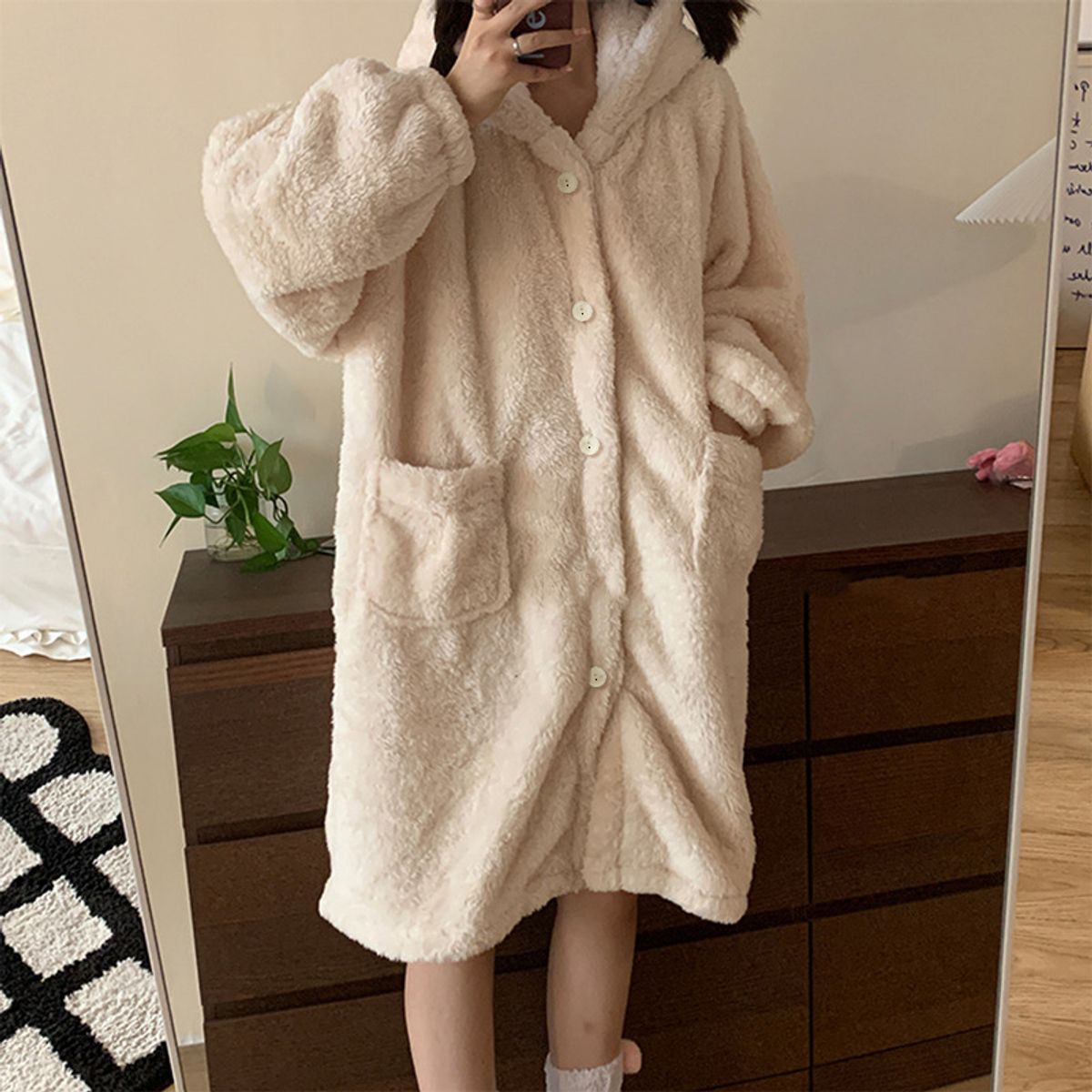 VELVET - Pijma Bianca Chiporro Beige Mujer