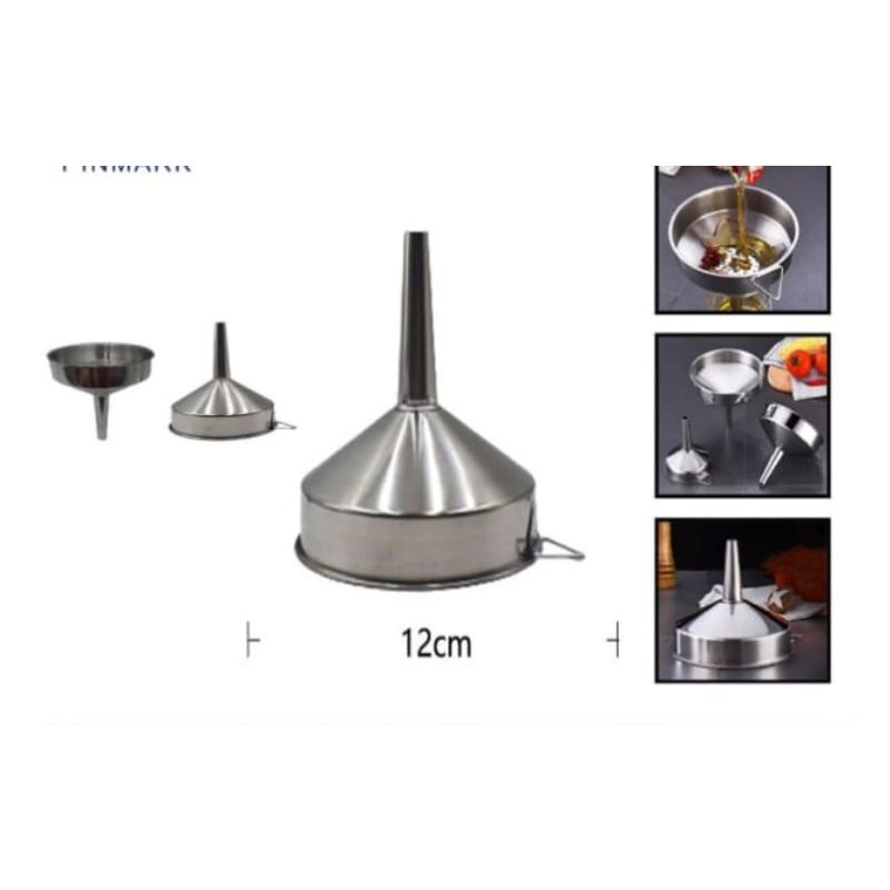 GENERICO - Embudo De Cocina Acero Inoxidable 12 Cm