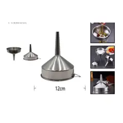 GENERICO - Embudo De Cocina Acero Inoxidable 12 Cm