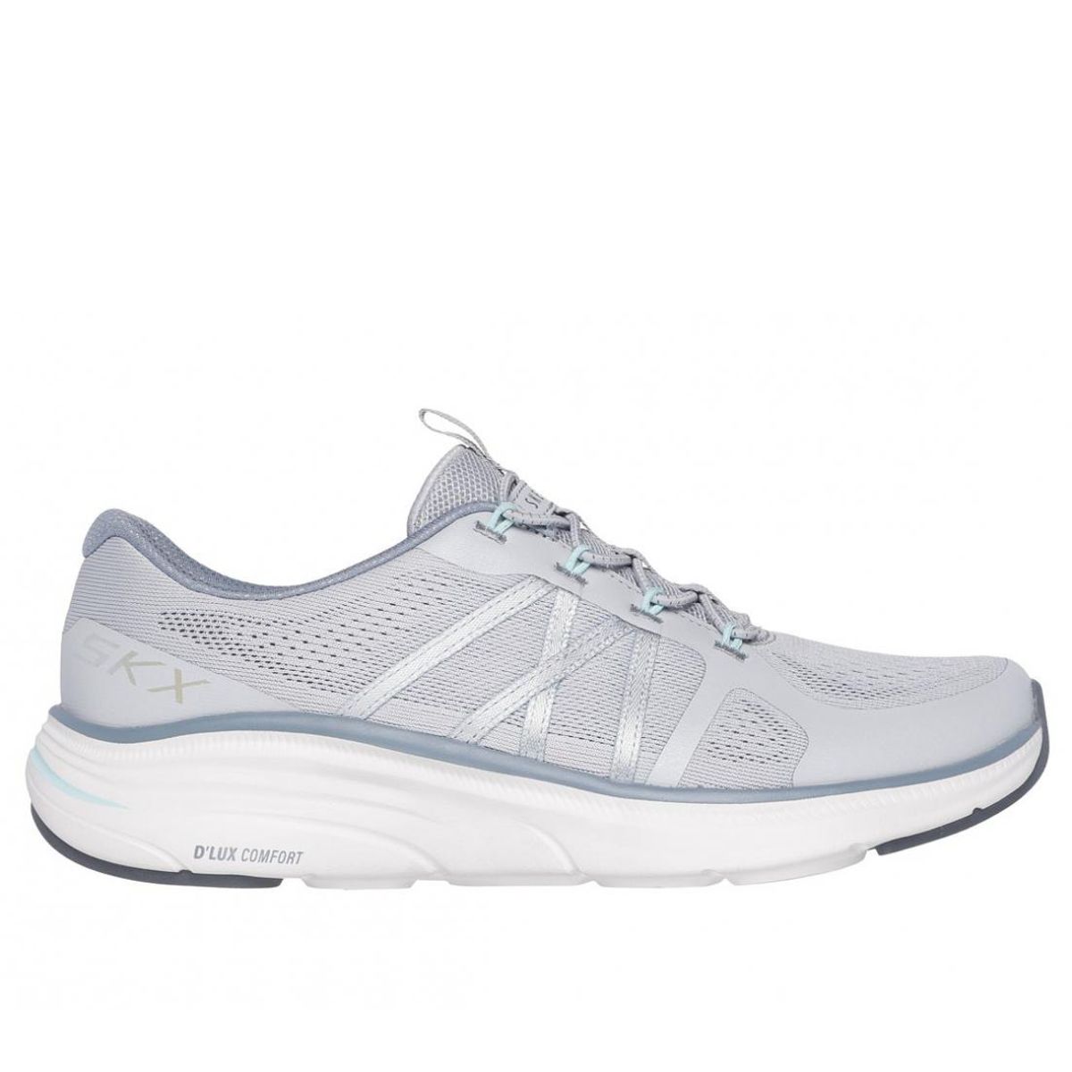 SKECHERS - Zapatillas Mujer DLux Comfort 20 Gris Skechers