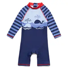 BONVERANO - Traje De Baño Manga Larga Bebé Niños Protección Solar UV