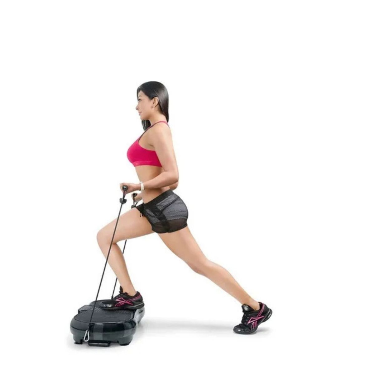 GENERICO - Plataforma Vibratoria Bluetooth Con Bandas Lcd Ejercicios TN